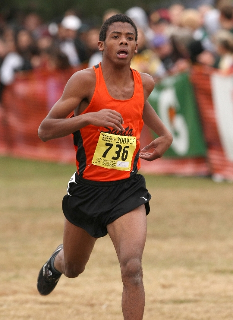 2009 CIF XC Boys D2-087.JPG - 2009 California CIF Cross Country Championships, Woodward Park, Fresno, California